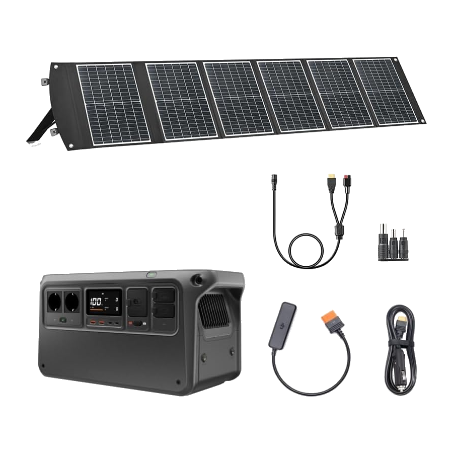 DJI - Power 1000V2 – Pack solar 100W con adaptadores ***REACONDICIONADO